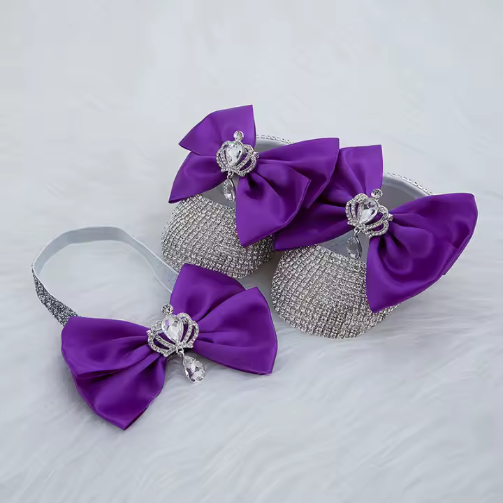 MIYOCAR-zapatos ostentosos de corona rosa para bebé, calzado infantil para primeros pasos, regalo perfecto para recién nacido, SPC - 1