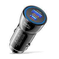 Cargador de teléfono para coche tipo C + USB Dual de carga rápida PD 30W + USB QC3.0 18W MAX para encendedor de coche, ranura para camión, adaptador Universal divisor - details 8