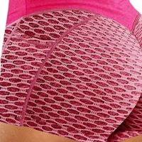 Pantalones cortos elásticos de yoga de color sólido para mujer, cintura alta, control abdominal, realce de cadera, verano - details 18