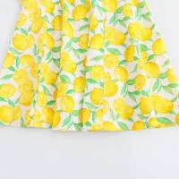 TRAFZA-Vestido corto sin hombros con estampado de frutas para mujer, minivestido elegante con cremallera, informal, con lazo, sin mangas, Verano - details 25