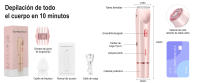 Lady Shave eléctrico de doble cabezal para mujeres y niñas con batería recargable por USB - details 3