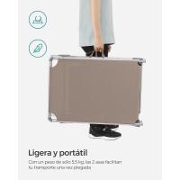Silla de Senderismo Tumbona Reclinable Plegable, Ligera, 55 x 193 x 31 cm, Carga 150 kg - details 52