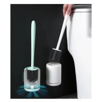 WIKHOSTAR-escobilla de silicona para inodoro, cepillo de limpieza de secado rápido, cepillo para huecos de montaje en pared con herramienta de soporte, accesorios de baño - details 3