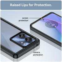 Funda de acrílico Transparente PC + TPU Para Motorola Edge 40 - details 5