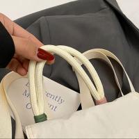 Mochila con cordón de Bordado de letras, bolso escolar de nailon de gran capacidad para estudiantes, bolso de viaje de Color sólido, bolso de hombro para adolescente - details 20