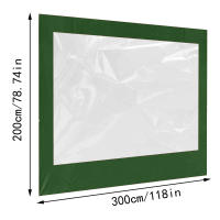 Toldo a prueba de agua para fiestas, paredes laterales, ventana transparente con diseño de construcción robusta, adecuado para patio trasero - details 2