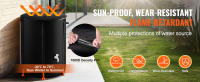SucceBuy Barril de lluvia plegable, tanque de agua portátil, barril de recolección de agua de lluvia de PVC con grifos y kit de desbordamiento, recogedor de agua de jardín - details 1