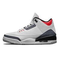 Baloncesto blanco transpirable plana zapatillas de deporte informales zapatillas de deporte para mujer zapatos para correr al aire libre 3s diseñador hombres zapatos deportivos - details 6