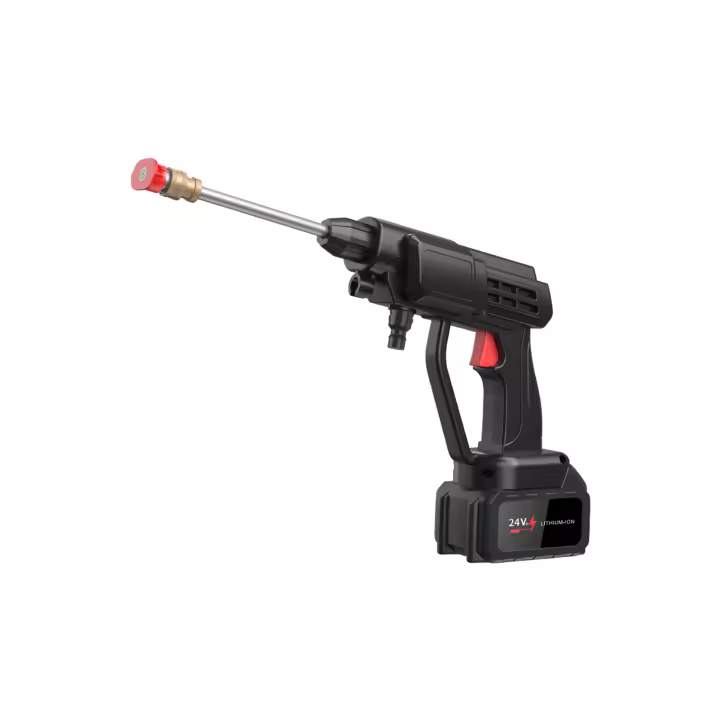 Hidrolavadora, pistola de limpieza con caja de herramientas, batería de 48V y accesorios de limpieza, limpiador a vapor de alta calidad para limpiar su automóvil, jardín, superficies exteriores, etc., en un paquete portátil. - 1