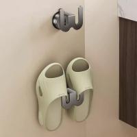 Estante multifuncional con ventosa para zapatillas, organizador de almacenamiento, zapatillas simples, estante colgante de pared, estante estable para zapatos para dormitorio - details 7