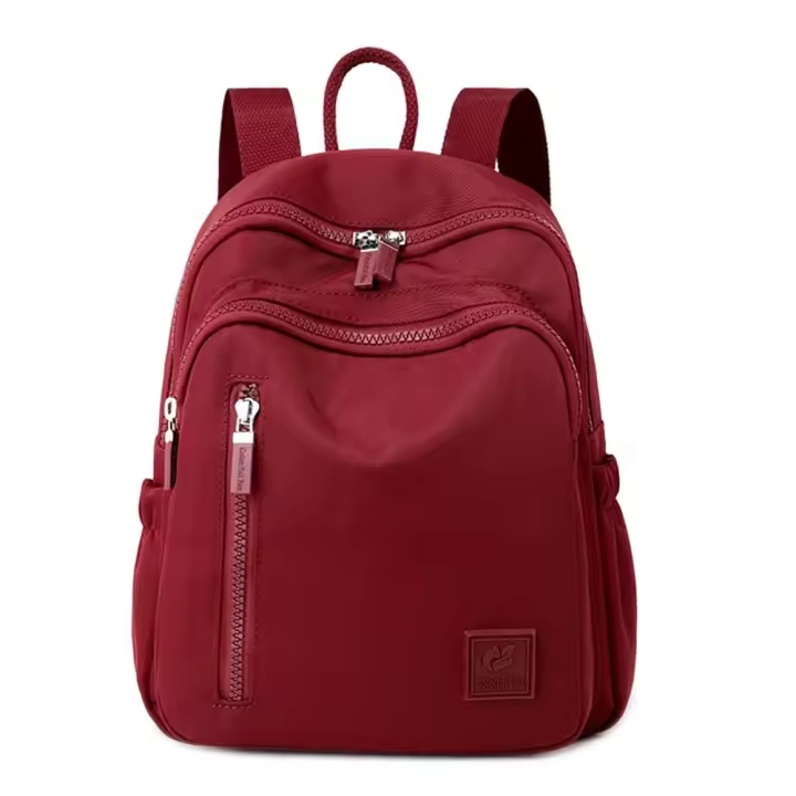Mochila de hombre de color sólido, Bolsa Escolar Ligera and impermeable para estudiantes, Mini mochila portátil de gran capacidad, mochila de viaje - 1