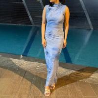 Primavera y otoño nueva ropa de mujer top de tubo posicionamiento estampado ajustado y vestido casual delgado - details 4
