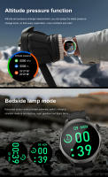 Reloj inteligente 1,85 pulgadas HD pantalla grande NFC Reloj inteligente hombres Bluetooth llamada presión arterial GPS al aire libre seguimiento deportivo Smarthwatch brújula esfera personalizada salud Smartwatch - details 17