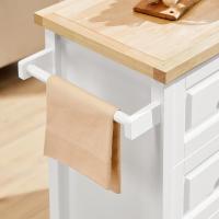 FKW47-W Carrito de Servir Carrito Auxiliar Cocina estantería de Cocina Carrito de Cocina móvil 100 x 92 x 45 cm Blanco ES - details 26