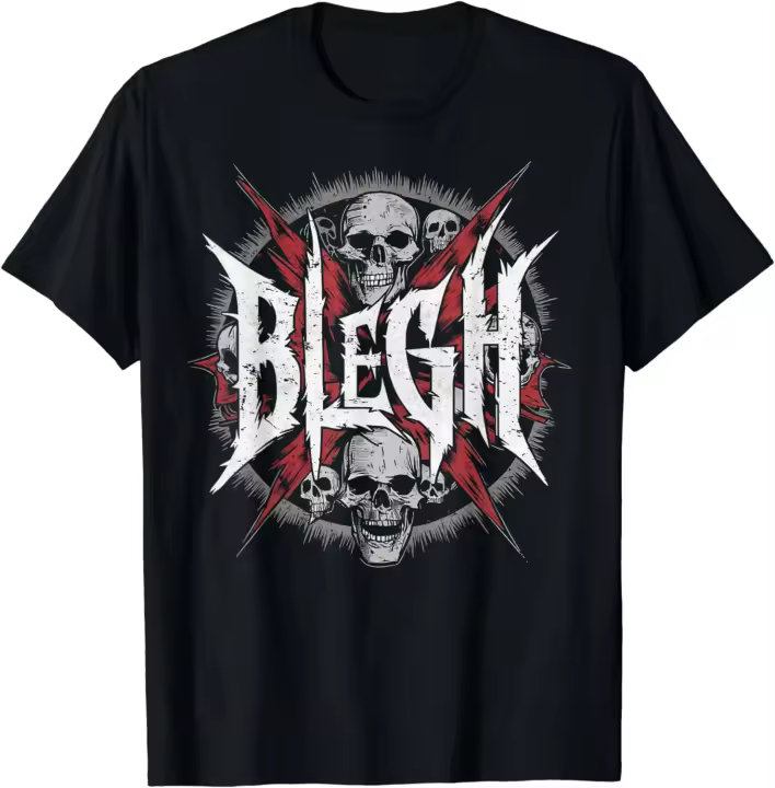 Camiseta Deathcore Blegh, diseño de Metalcore - 1