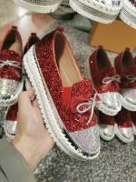 Zapatos individuales para mujer 2025 primavera nuevo de un pedal de suela gruesa perezoso casual versión coreana zapatos de estudiante con lazo de diamantes de imitación de gran tamaño - details 1