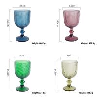 Juego de 4 copas de vino para aniversario, rojo o cristalería para cerveza, jugo, cola, whisky, agua, regalo de Navidad - details 4