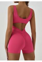 Mono de Yoga sin Espalda HBC Conjunto Deportivo de Un Pieza con Almohadillas para el Pecho para Mujeres Traje Deportivo de Gimnasio - details 7