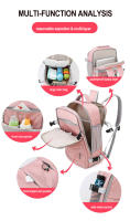 Bolsa de gimnasio USB de 17 pulgadas para mujer, mochila seca y húmeda, bolso de hombro de nailon para mujer - details 3