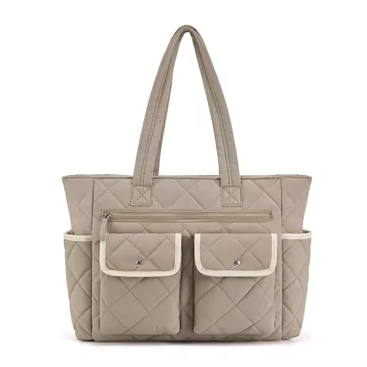 Bolsos de gran capacidad para mujer, bolso de estudiante de hombro estilo universitario de trabajo, bolsas de libros - 1