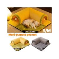 Túnel de Juego para Gatos Almohada de Dormir de Peluche para Mascotas Desmontable y Lavable - details 2