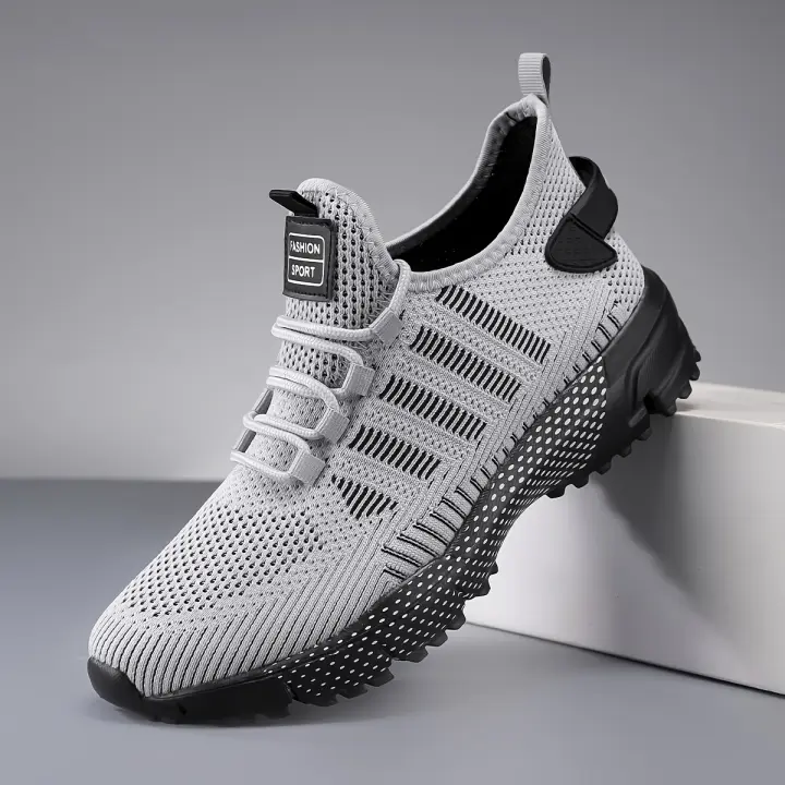 Zapatillas de deporte antideslizantes y transpirables para hombre: zapatillas informales y elegantes para actividades al aire libre de primavera/verano, jogging y entrenamiento en el parque - 1