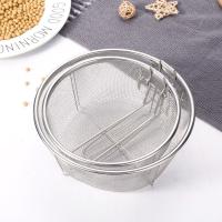 Cesta para freír profunda de acero inoxidable con mango largo, colador multifuncional para freidora, fácil de limpiar, cesta desmontable para freidora, cocina - details 2