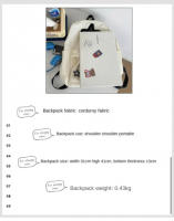 Mochila para Laptop con Patrón de Estrellas para Chicas Y2K, Mochila Escolar de Gran Capacidad para Adolescentes, Mochila de Pan - details 0
