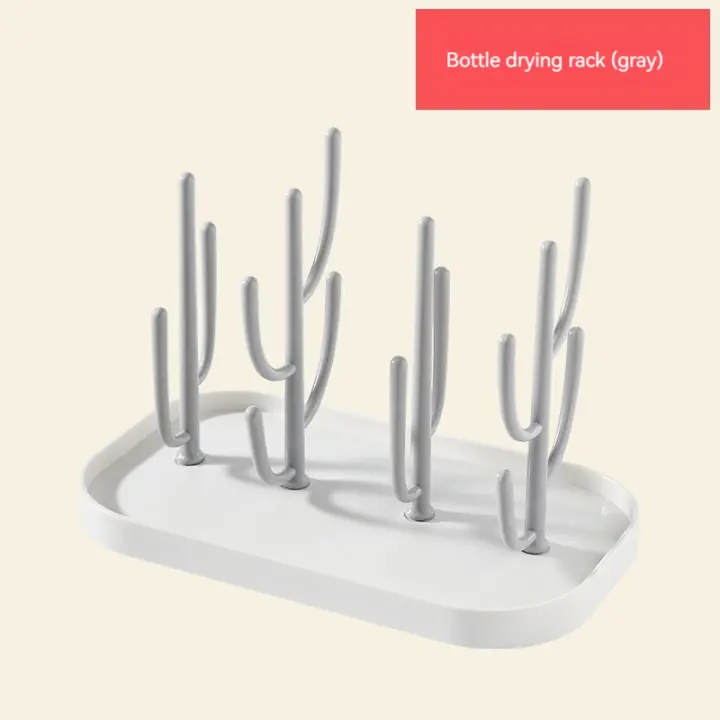 Estante Secadora de Botella para Bebe Soporte para Taza de Alimentación Diseño de Árbol Removable Almacenamiento y Limpieza de Chupetes y Accesorios - 1