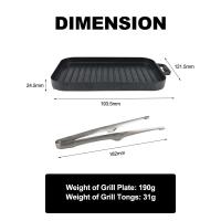 FireMaple - Juego de mini platos para barbacoa, antiadherente, grueso, resistente al calor, multifuncional, para acampar al aire libre - details 0