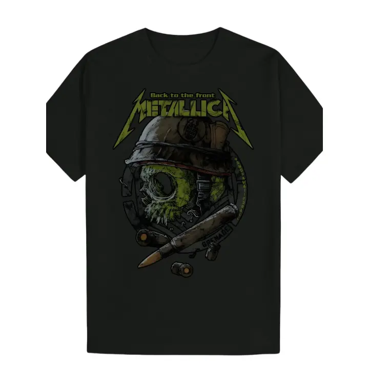 Camiseta Hombre 100% Algodón 210g |   Diseño Rock Vintage |   Transpirable y cómoda |   Lavable a máquina - 1