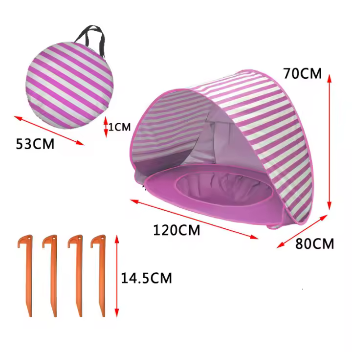 BIT Tienda de juegos acuáticos para bebés, sombrilla, protección UV, piscina solar para niños - 1