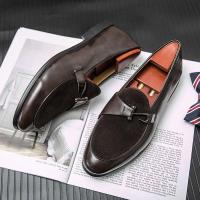 2025 Nuevo producto Fiesta italiana sin corbata Cordón de cuero de gamuza Oxford Moda Zapatos de hombre Oficina de negocios al aire libre - details 5
