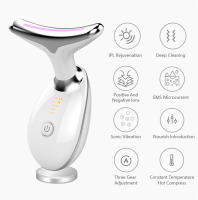 Dispositivo de belleza para rejuvenecimiento de la piel, masajeador Facial de cuello, vibración, Lifting, reafirmante, 3 colores - details 5