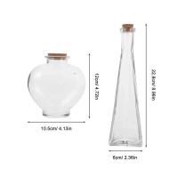 Kit de Ceremonia Unity Botella de Corcho con Corazón en 3Pcs Vasa de Planta Hidropónica para Bricolaje Papelería y Artesanía - details 5