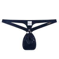 Calzoncillos de piel sintética con estampado de serpiente para Hombre, Tanga, ropa interior Sexy, bragas, bolsa de cintura baja, parte trasera en T - details 9