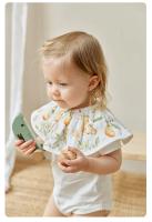 Babero de gasa de algodón de bambú para bebés y niños, Baberos para comer, espesamiento impermeable giratorio multicapa - details 12