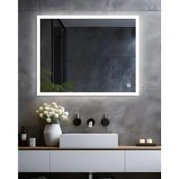 MEESALISA Lisa Espejo de baño Redondo 70 x 70 cm sin iluminación, Espejo de Pared Redondo 700 mm con Marco de Metal Negro Mate, Borde Negro, Vestíbulo, Dormitorio, salón, Decorativo - details 12