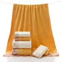 Juego de toallas de baño con bordado de bordes de encaje, juego de toallas absorbentes de microfibra, decoración de boda y baño, 3 unidades - details 8
