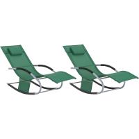 jardín Mecedora con reposapiés Tumbona ergonómica Negro OGS28-SCHx2 ES - details 85