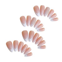 Uñas Falsas Francesas Ligeras Rosa con Brillo Uñas Suaves y Sin Peligro para Amantes de Manicura y Bloggers de Belleza - details 4