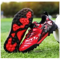 Zapatos de fútbol de marca para niños, zapatillas de fútbol antideslizantes para entrenamiento de campo de césped, tenis de fútbol, zapatillas de fútbol a la moda para niños - details 24