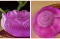 Lámpara de cristal colorido con mantequilla de loto, producto étnico tibetano, juego de 7 lámparas de luz perpetua - details 15