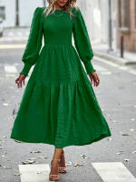 Vestido elegante de manga larga con cintura elegante de otoño e invierno para mujer - details 37