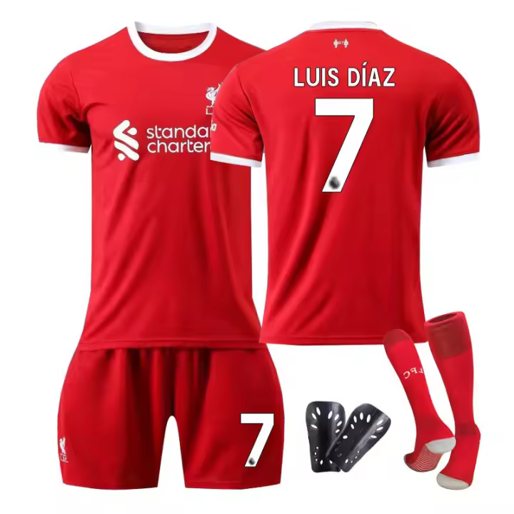 Adulto 2324 Barcelona Home Entrenamiento para niños Traje para adultos Jersey Uniforme deportivo Compra en grupo Uniforme de fútbol para hombres y mujeres - 1