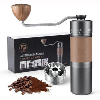 Molinillo de Café Manual con ranura cónica de acero inoxidable, molienda ajustable, eficiencia de café fuerte a café grueso - details 0