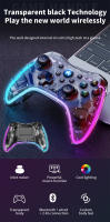 Mando inalámbrico Elite para PS4/PC, mando Bluetooth transparente con luz colorida RGB, Lite para Switch/OLED - details 0