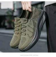 Zapatillas de moda para hombre Zapatillas elásticas ultraligeras y transpirables Suela blanda Zapatos casuales - details 14