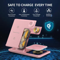 Cargador inalámbrico 3 en 1 para iPhone 16, 15, 14, 13, 12, 11, X, 8, Samsung S24, S23, S22, S21, Apple Watch 10, 9, 8, 7, 6, 5, 4, 3 SE, Airpods 2, 3, Pro samsung Galaxy buds - details 6