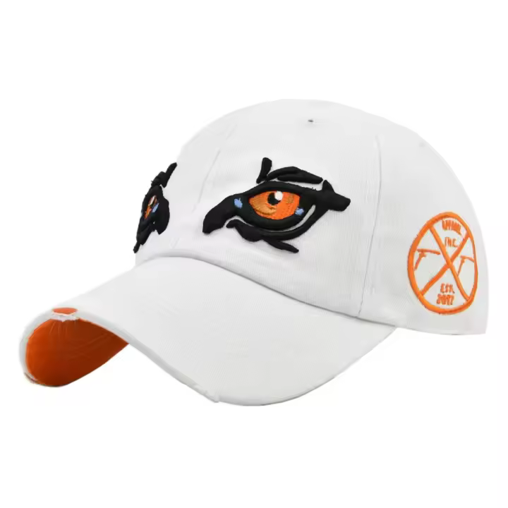 Gorras de béisbol con bordado de ojo de águila para hombre y mujer, gorro de algodón lavado Vintage, Snapback, informal, para deportes al aire libre, primavera y verano - 1